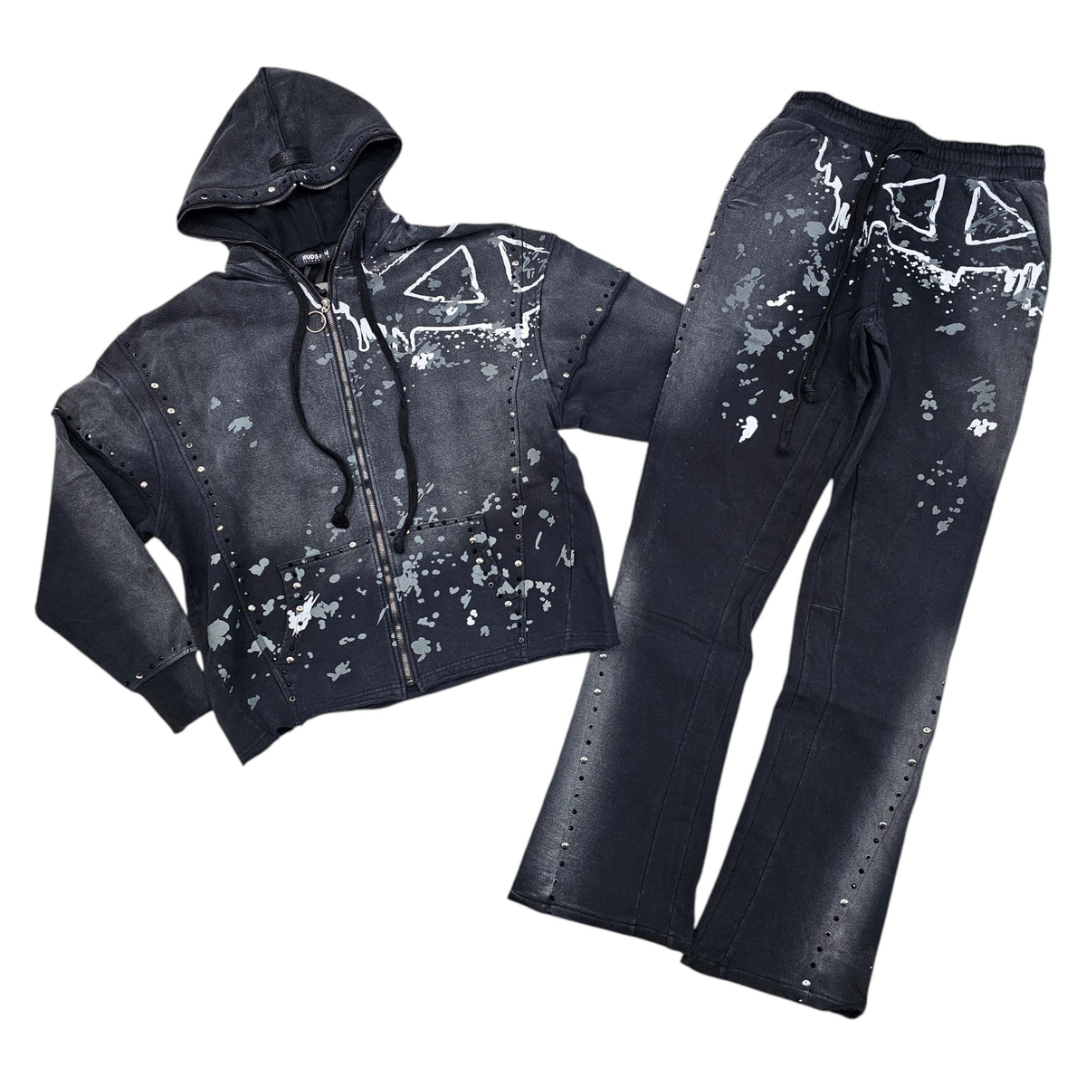 HUDSON PEACE STUDS FLARE SWEATSUIT
