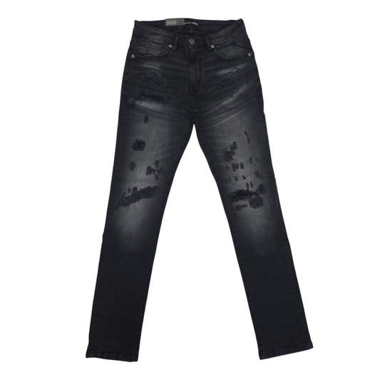 THREAD THEORY MEN'S SLIM FIT JEANS TT-50129 BLACK