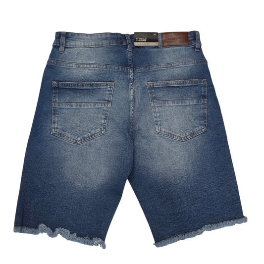 THREAD THEORY MEN'S DENIM SHORTS MED BLUE TT-26572