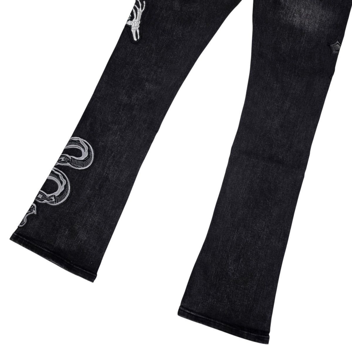 MAX KROME MEN'S FLARE FIT PATCH WORK EMBROIDERY KR-3042