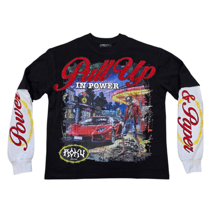 ROKU MEN'S PULL UP IN POWER TWOFER LONG SLEEVE