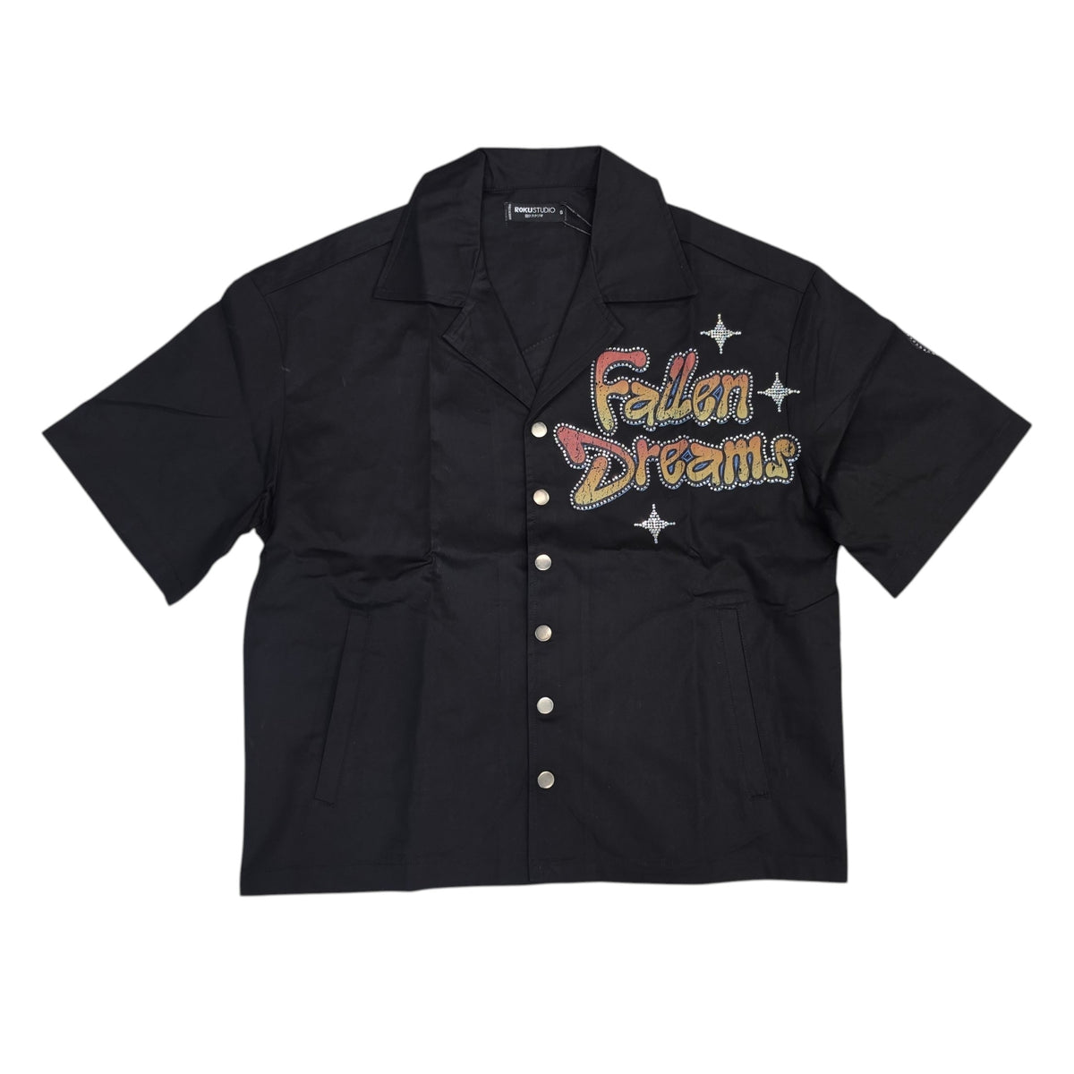 ROKU MEN'S FALLEN DREAMS TWILL WOVEN SHIRT