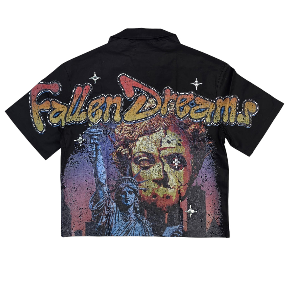 ROKU MEN'S FALLEN DREAMS TWILL WOVEN SHIRT