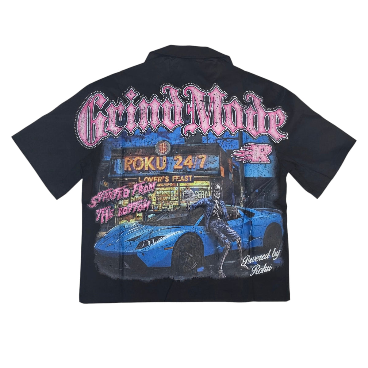 ROKU MEN'S GRIND MODE TWILL WOVEN SHIRT