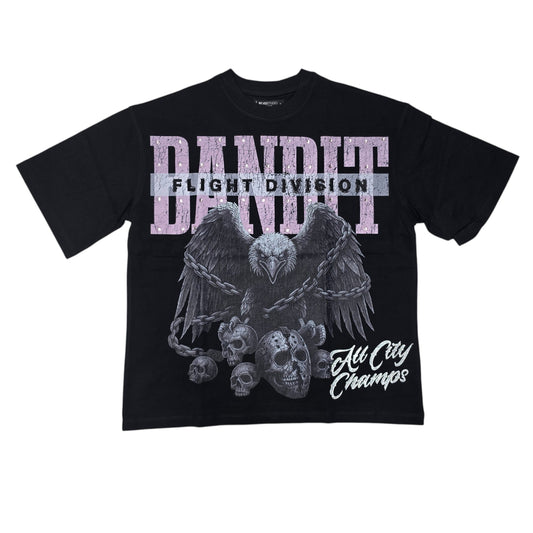 ROKU MEN'S BANDIT BOXY T-SHIRT BLACK