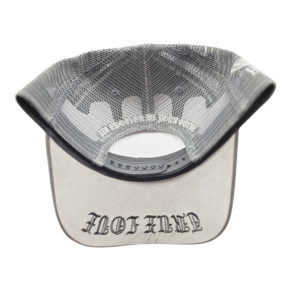 HUDSON PARADISE 777 TRUCKER HAT WITH RHINESTONES GREY