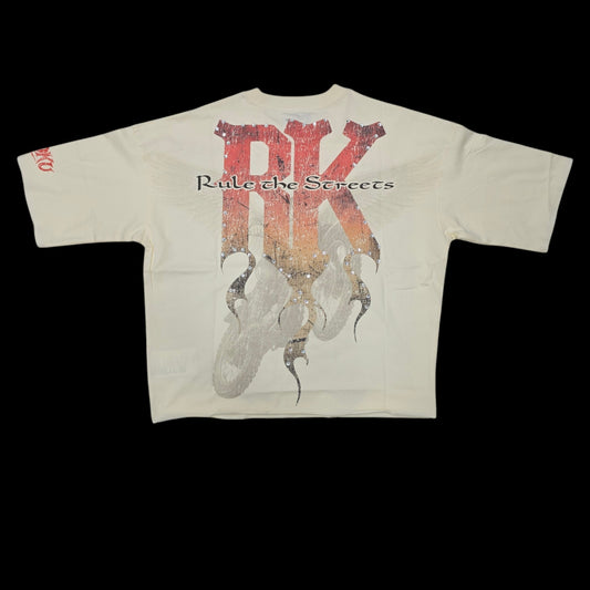 ROKU MEN'S RULE THE STREET CROPPED T-SHIRT