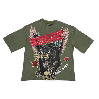 PJ MARK MEN'S ROGUE BOXY T-SHIRT T2637 VINTAGE OLIVE