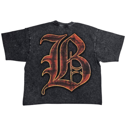 BLACK LIGHT MEN'S TEAM RESEARCH T-SHIRT GREY 26219 OVERSIZED