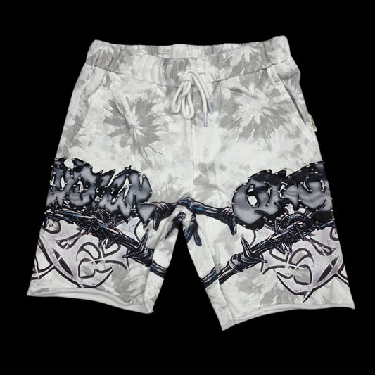 BKYS MEN'S SINNER CLUB SHORTS SP1558 WHITE