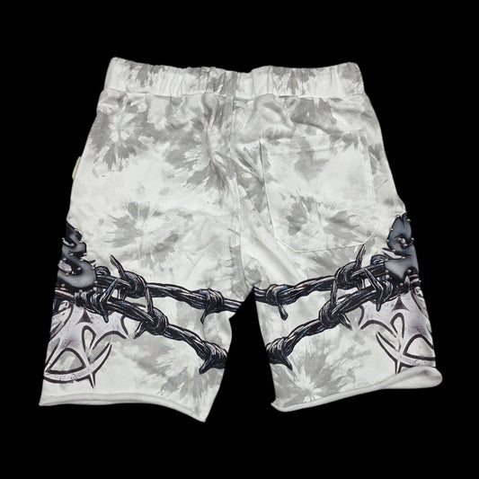 BKYS MEN'S SINNER CLUB SHORTS SP1558 WHITE
