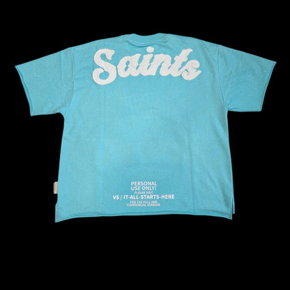 VOYAGE STUDIO MEN'S SAINTS NECKLACE T-SHIRT MINT