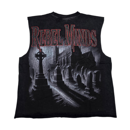REBEL MINDS MEN'S BORN FROM DUST SLEEVELESS T-SHIRT