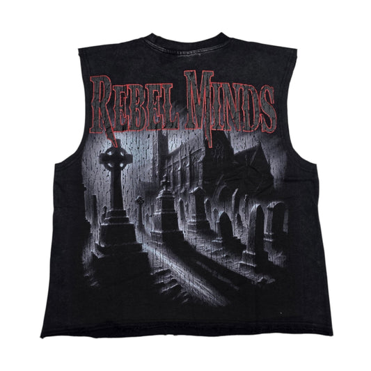 REBEL MINDS MEN'S BORN FROM DUST SLEEVELESS T-SHIRT