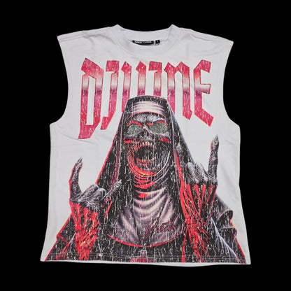 REBEL MINDS MEN'S DIVINE FOIL SLEEVELESS T-SHIRT