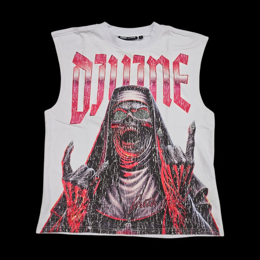 REBEL MINDS MEN'S DIVINE FOIL SLEEVELESS T-SHIRT