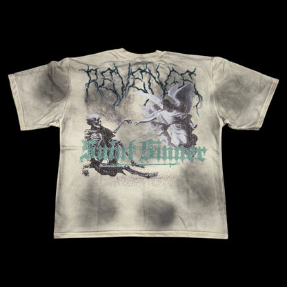 REBEL MINDS MEN'S REDEMPTION CROPPED T-SHIRT