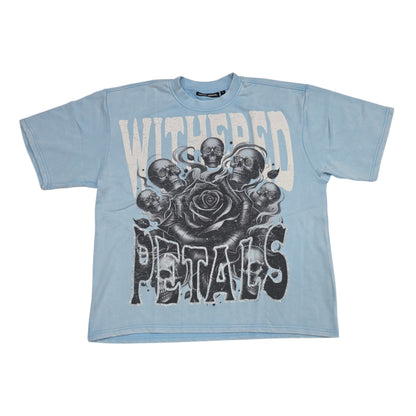 REBEL MINDS MEN'S WITHERED PETALS CROPPED T-SHIRT