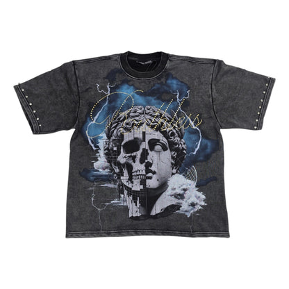 REBEL MINDS MEN'S RUTHLESS CROPPED T-SHIRT