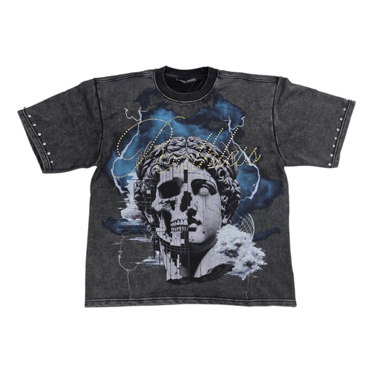 REBEL MINDS MEN'S RUTHLESS CROPPED T-SHIRT