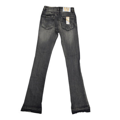 WAIMEA MEN'S STACKED JEANS CHARCOAL WASH M8211D