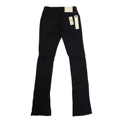 WAIMEA MEN'S STACKED JEANS JET BLACK M8211D