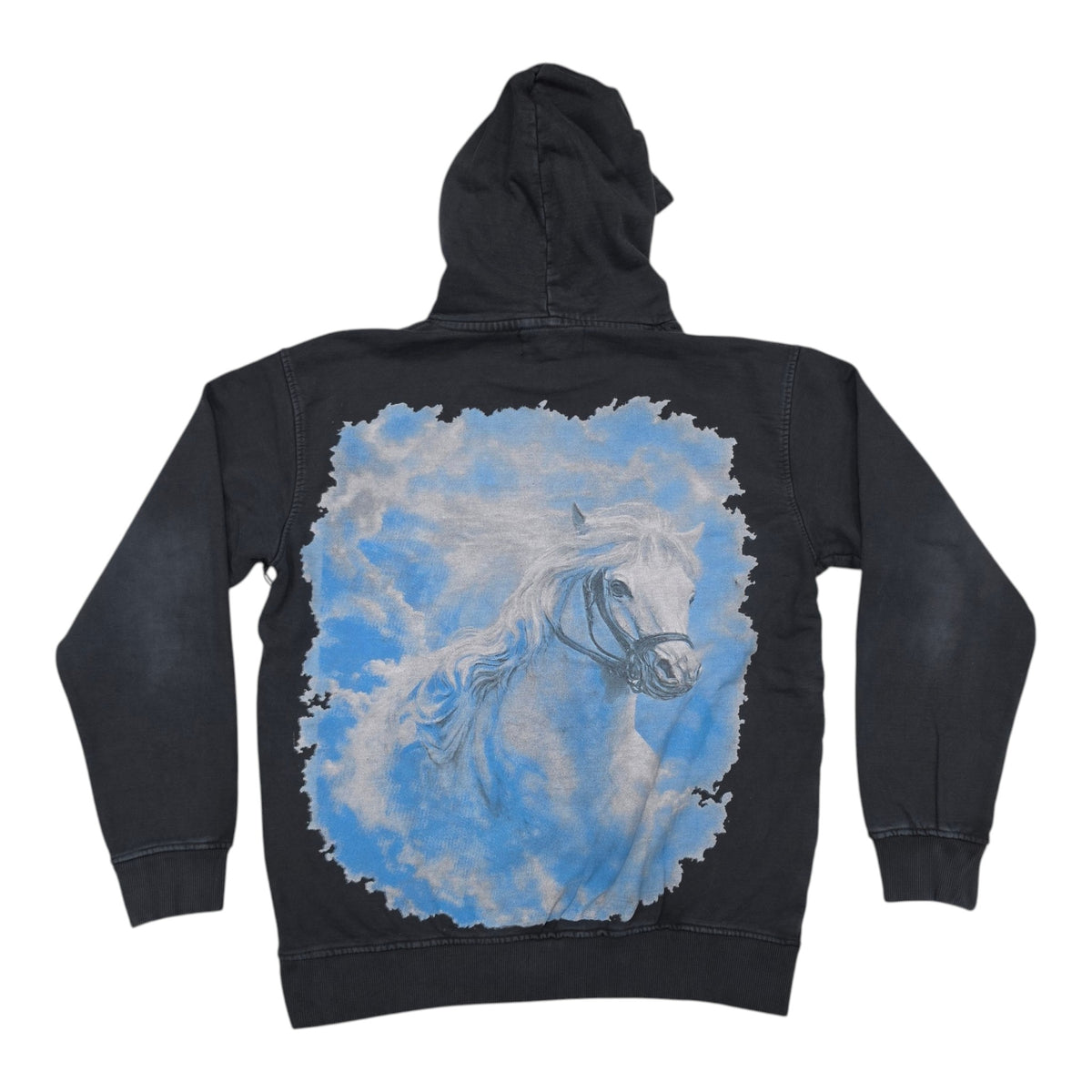 BLACK LIGHT MEN’S ANGEL HEAVEN 550 GSM FRENCH TERRY HOODIE BLACK 26824
