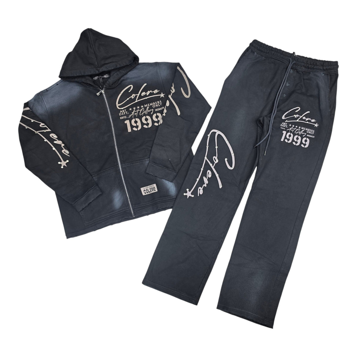MEN'S HUDSON COLERE 1999 VINTAGE WASH ZIP-UP SWEATSUIT