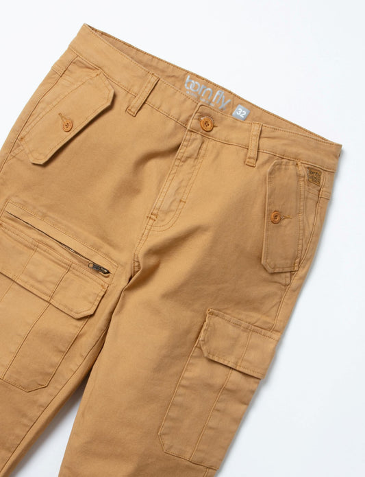 Born Fly Easy Peezy Cargo Pant Khaki