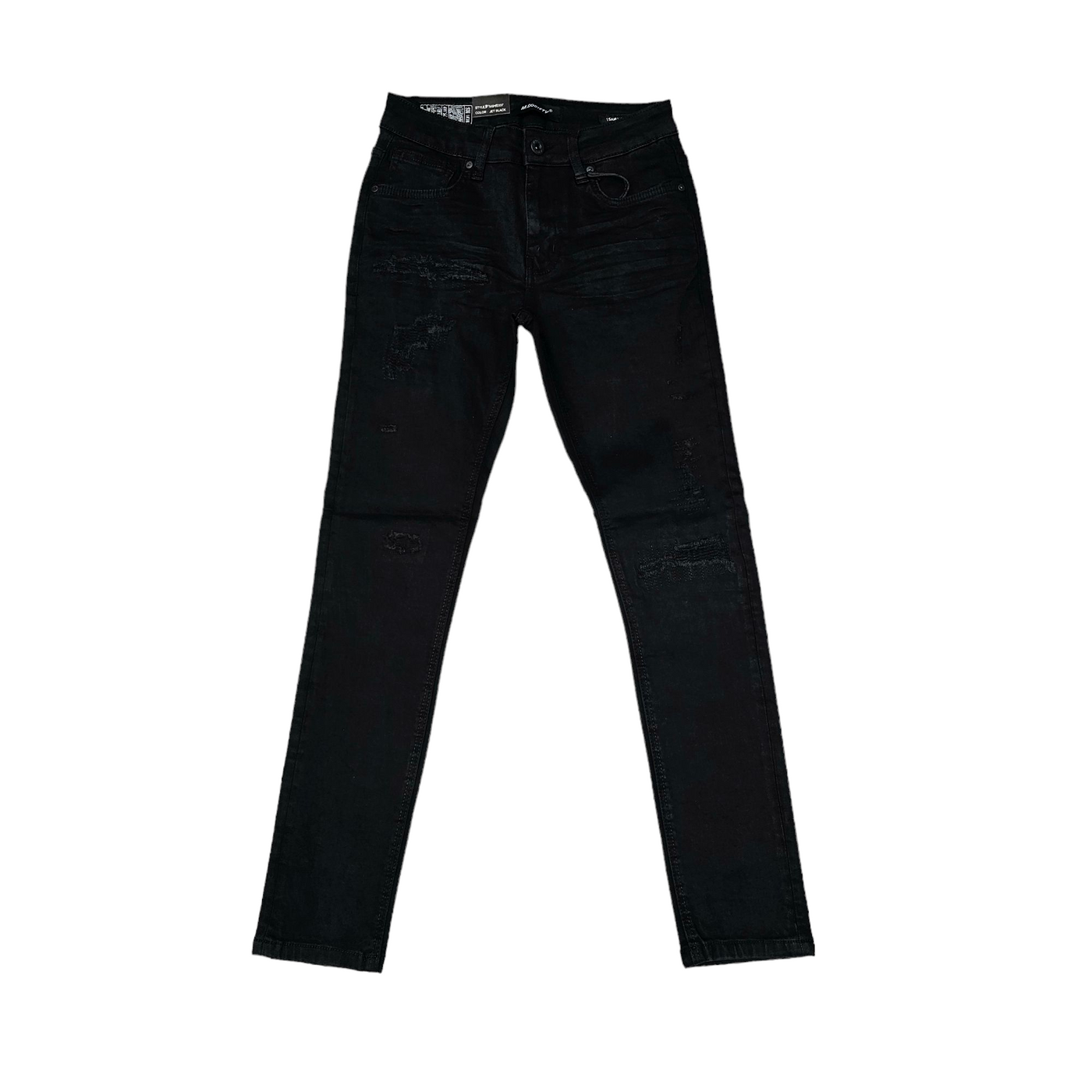 M. Society Men's Skinny Fit Jeans  Jet Black 80337