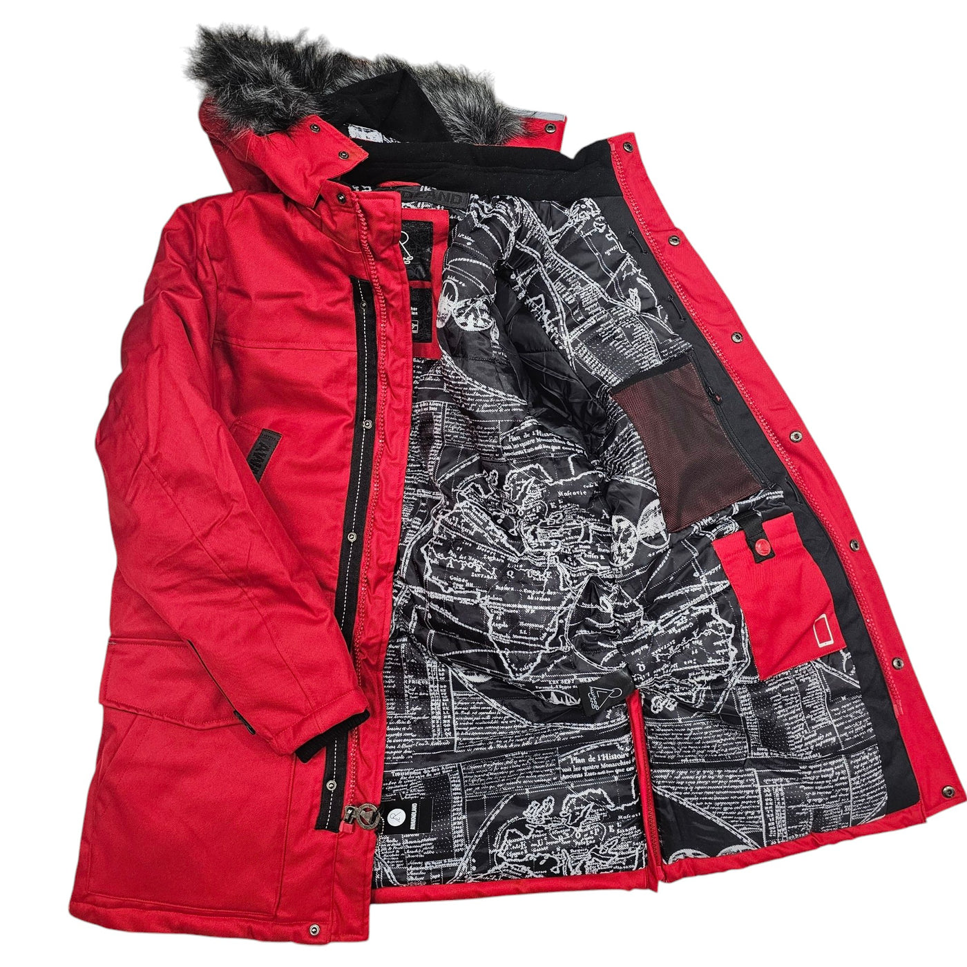 AWAKNLAND HEAVYWEIGHT UTILITY PARKA RED AM1055