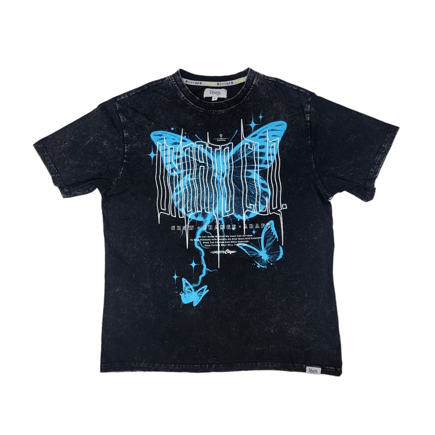 Highly Undrtd Morph Butterfly T-Shirt Vintage Wash US4115W