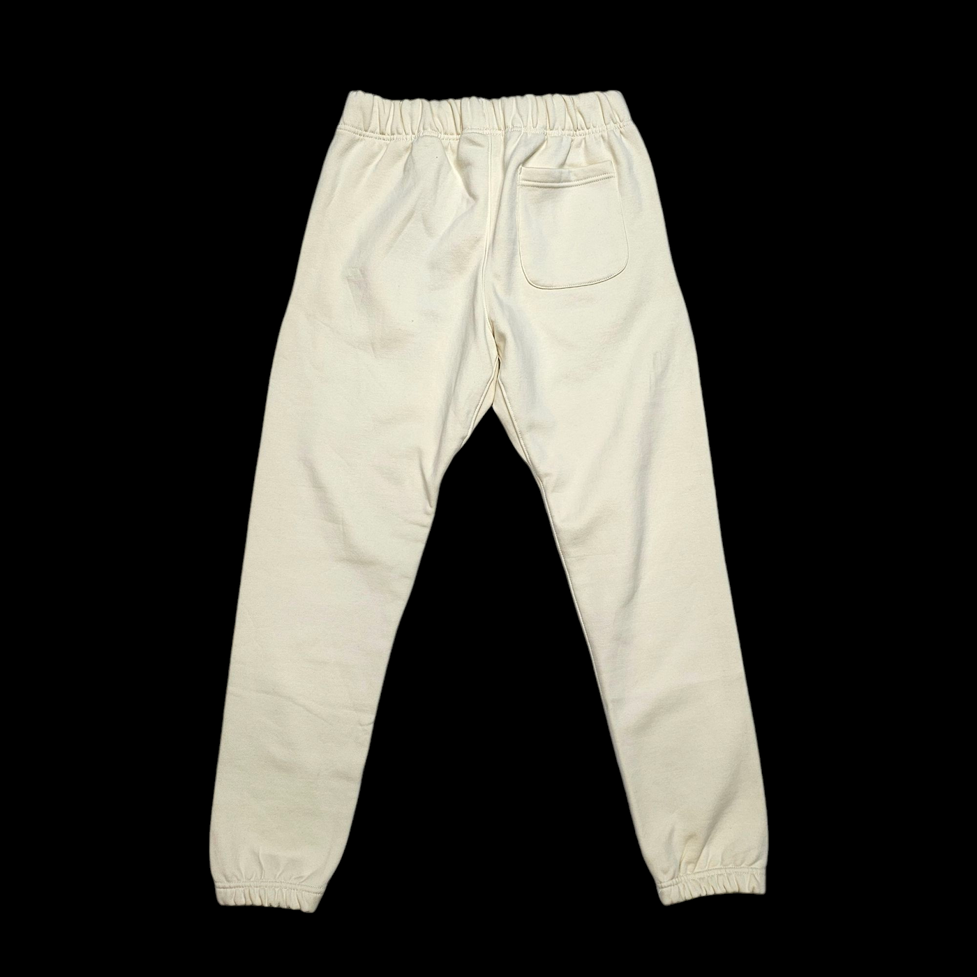 G WEST SMALL LOGO JOGGERS CREAM