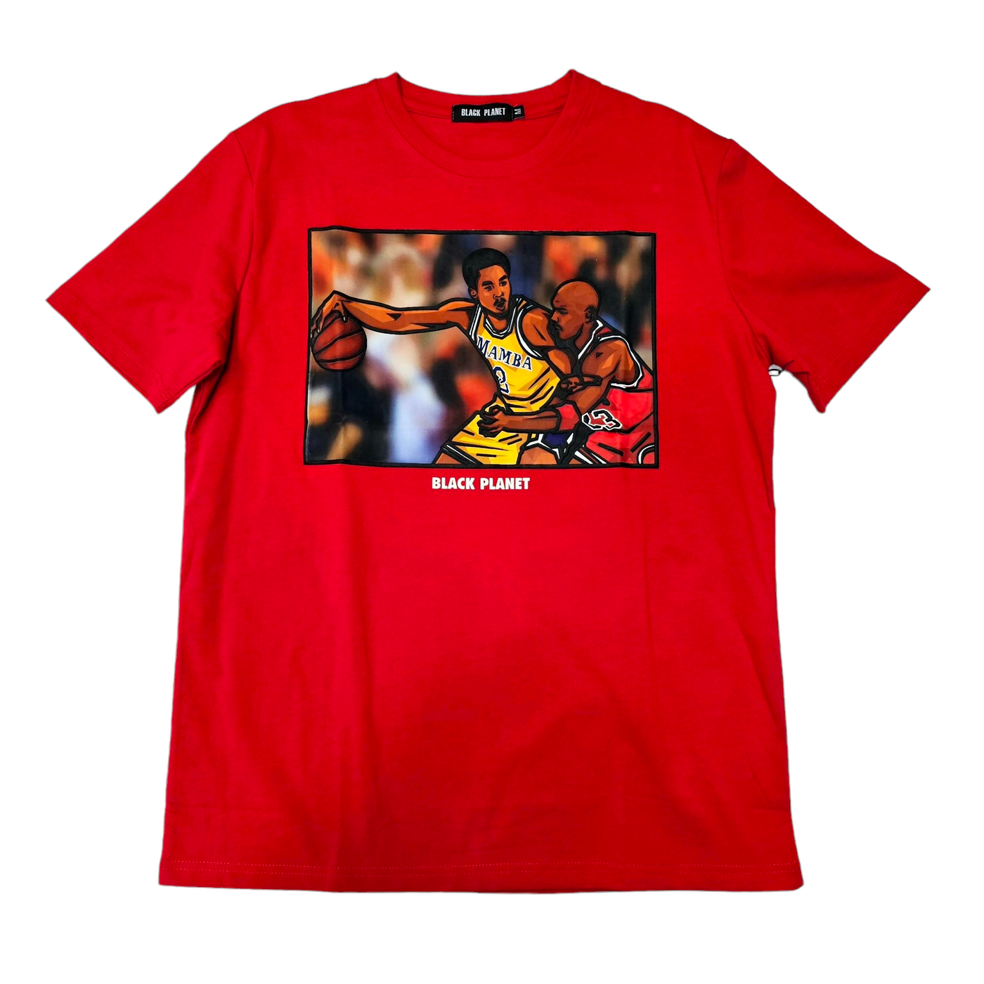 Black Planet MJ & Kobe T-Shirt Red