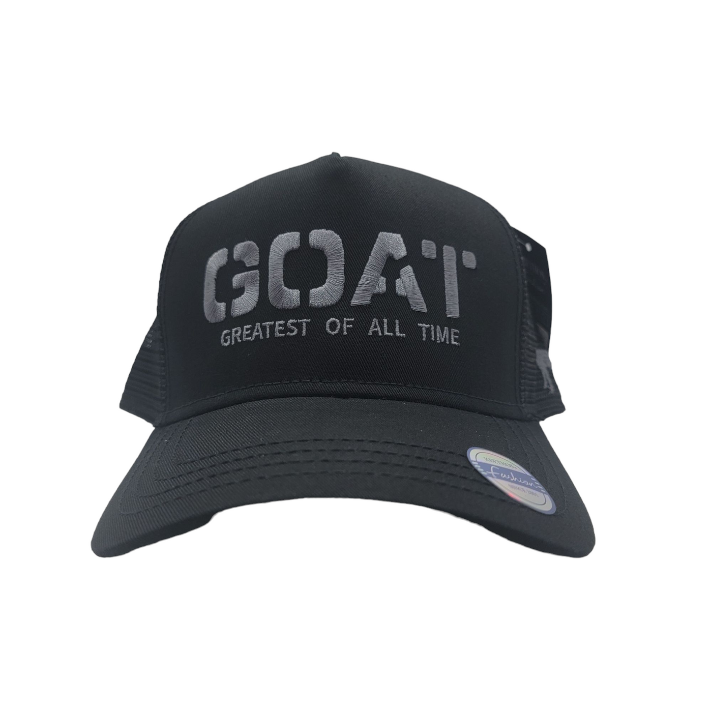 KBETHOS GOAT GREATES OF ALL TIME TRUCKER HAT BLACK