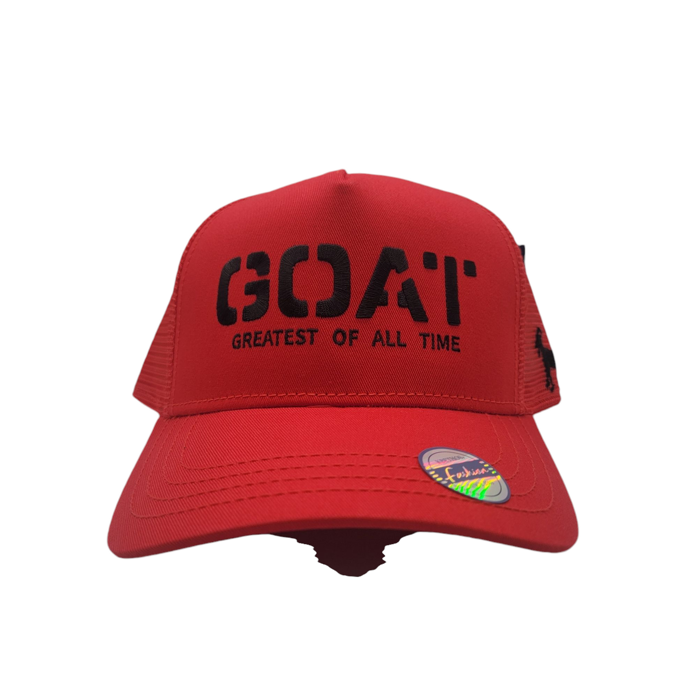 KBETHOS GOAT GREATES OF ALL TIME TRUCKER HAT RED