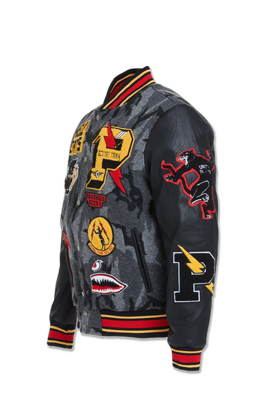 JORDAN CRAIG HELLCAT VARSITY JACKET BLACK CAMO