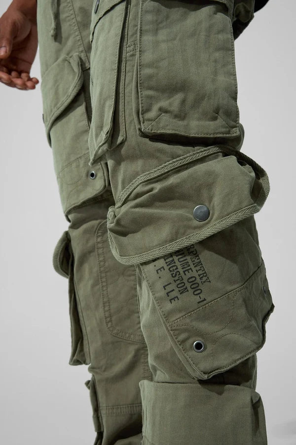 Slim Taper Fit - Defcon Cargo Pants (Olive) 5683M