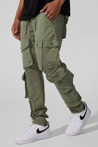 Slim Taper Fit - Defcon Cargo Pants (Olive) 5683M