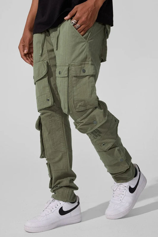 Slim Taper Fit - Defcon Cargo Pants (Olive) 5683M