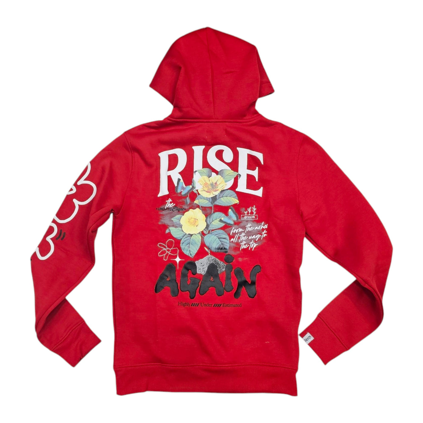 RISE AGAIN HOODIE RED (SLIM SIZEN UP) UF4657