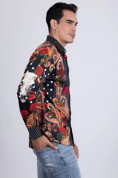 CRANEO DE TORO LONG SLEEVE SHIRT 5SPR13 BLACK