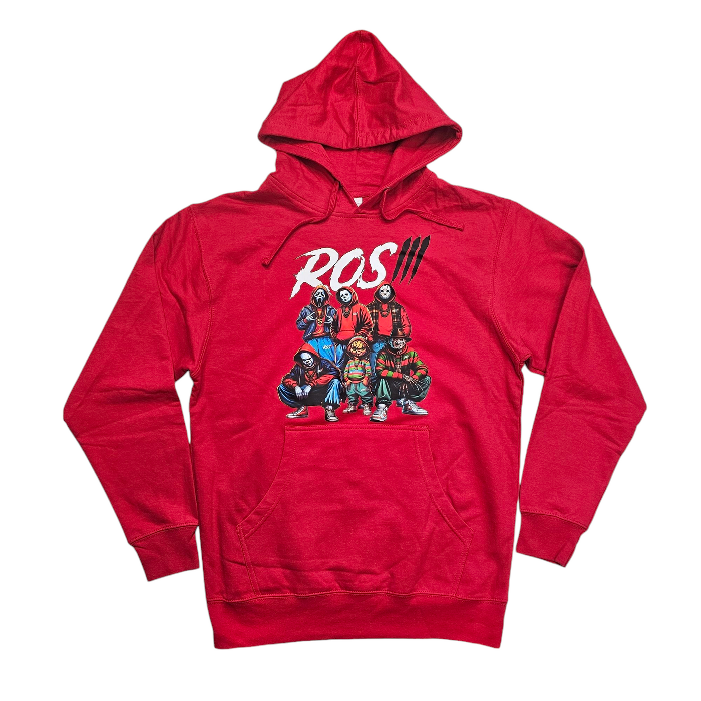 ROS 3 HORROR ICONS HOODIE RED