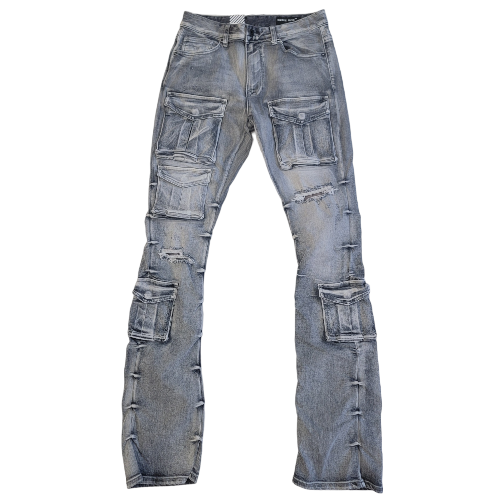Smoke Rise Stacked Jeans Grey