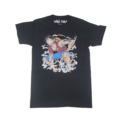 Hard Turn Blue Anime Pants Black