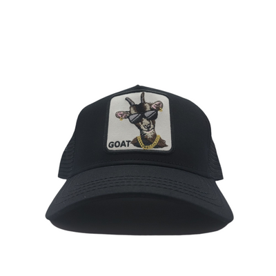 GOAT TRUCKER HAT BLACK