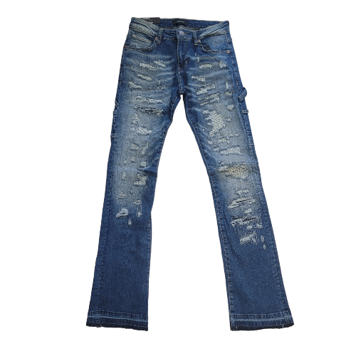 Krome Fashion Stacked Jeans Indigo 3007
