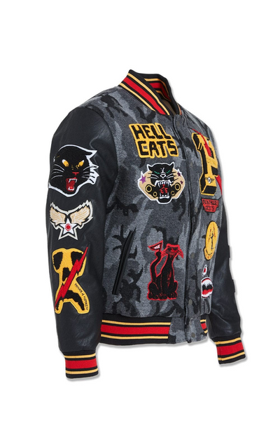 JORDAN CRAIG HELLCAT VARSITY JACKET BLACK CAMO