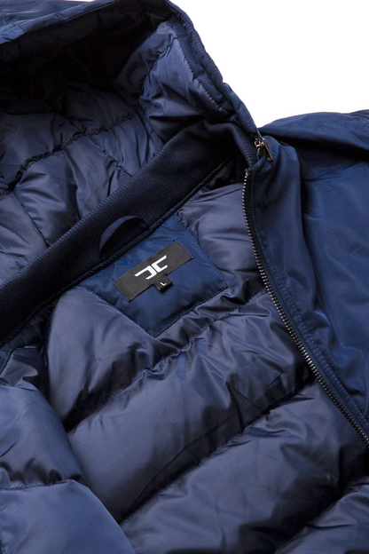 Squadron Hooded Bomber Jacket Navy