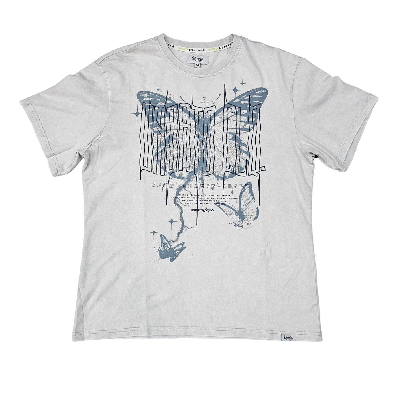 Highly Undrtd Morph Butterfly T-Shirt Cloud Vintage Wash US4115W